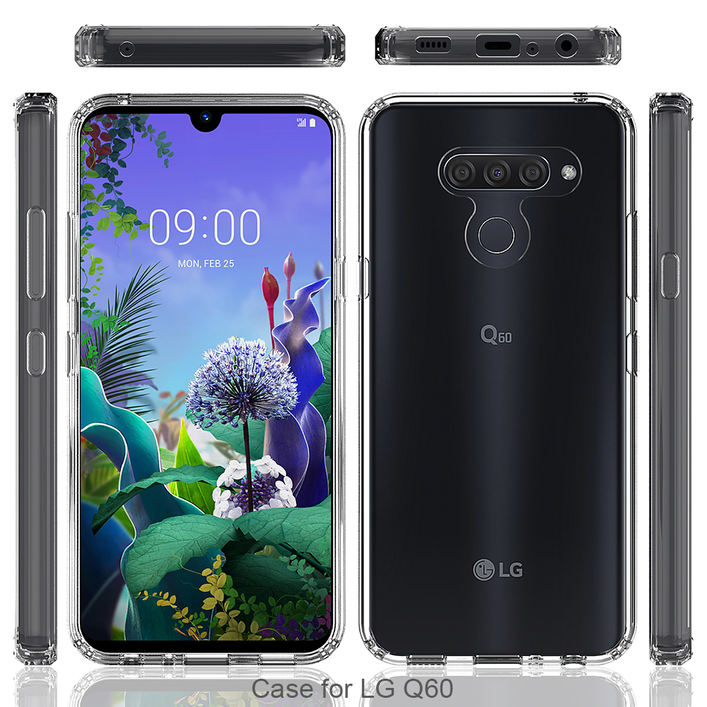 Protectores para celular  para Lg  Q60 / K50 Funda de acr�lico y tpu Transparente