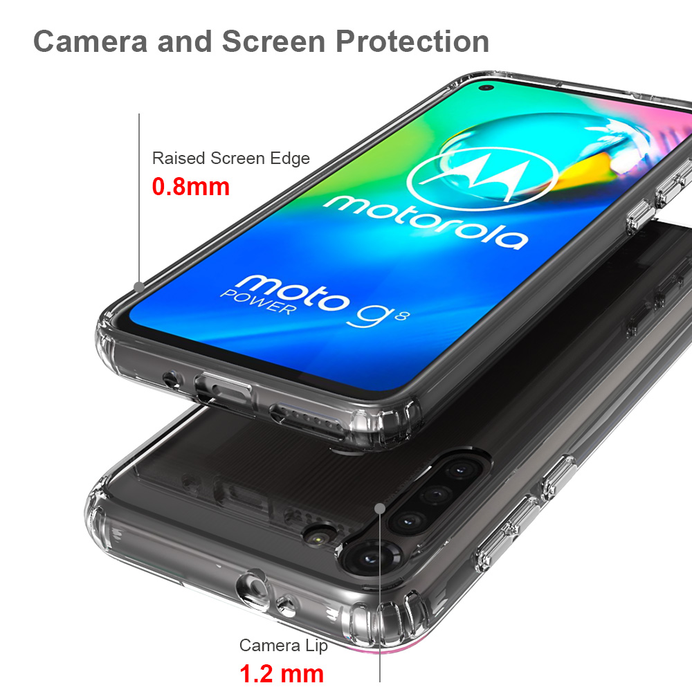 Protectores para celular  para Motorola  Moto G8 Power Funda de acr�lico y tpu Transparente