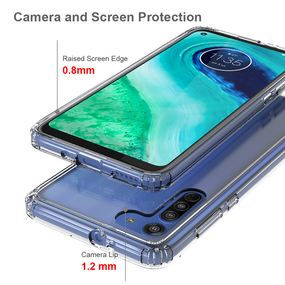 Protectores para celular  para Motorola  Moto G8 Funda de acr�lico y tpu Transparente