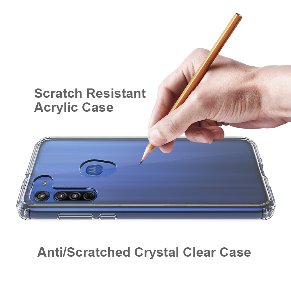 Protectores para celular  para Motorola  Moto G8 Funda de acr�lico y tpu Transparente