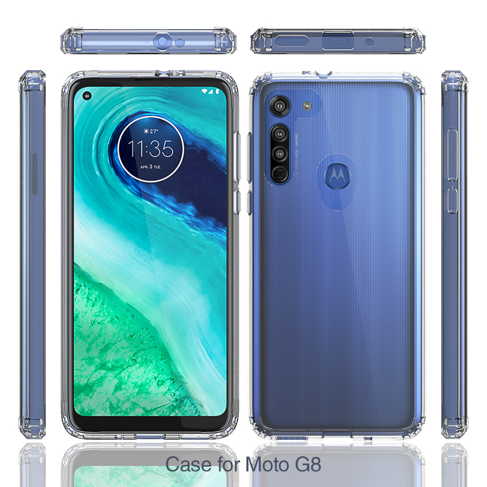 Protectores para celular  para Motorola  Moto G8 Funda de acr�lico y tpu Transparente
