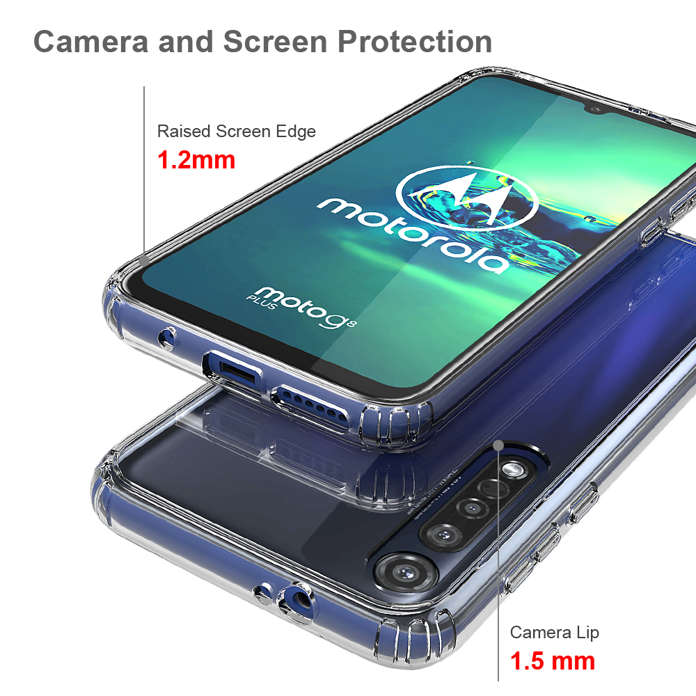 Protectores para celular  para Motorola  Moto G8 Plus Funda de acr�lico y tpu Transparente