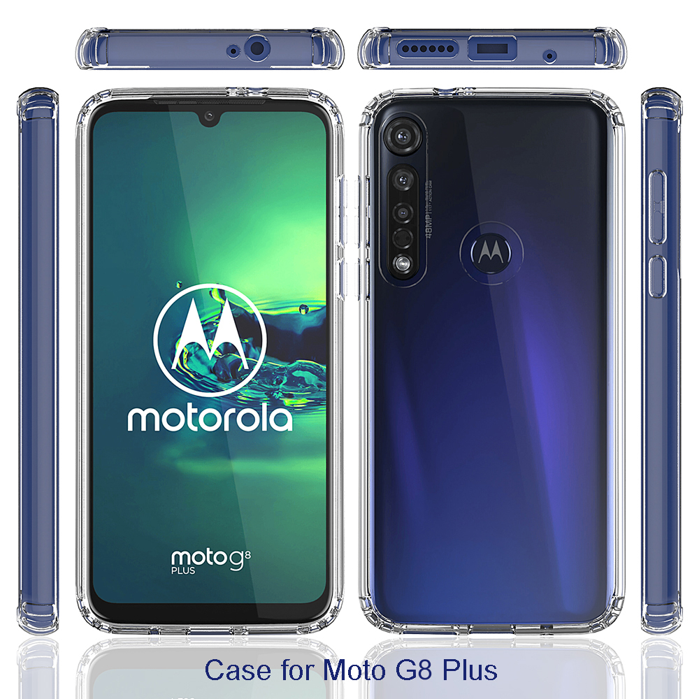 Protectores para celular  para Motorola  Moto G8 Plus Funda de acr�lico y tpu Transparente