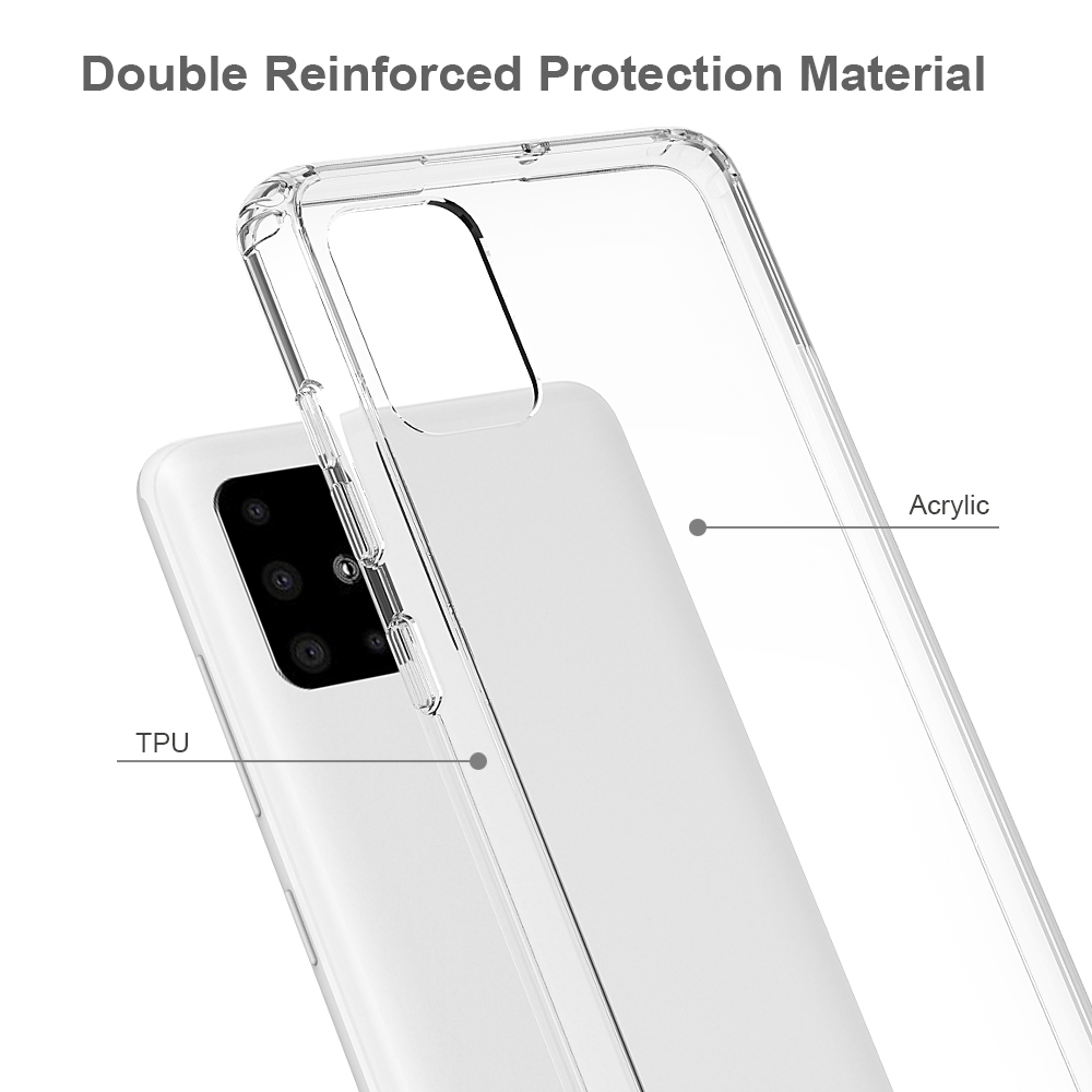 Protectores para celular  para Samsung  A51 Funda de acr�lico y tpu Transparente