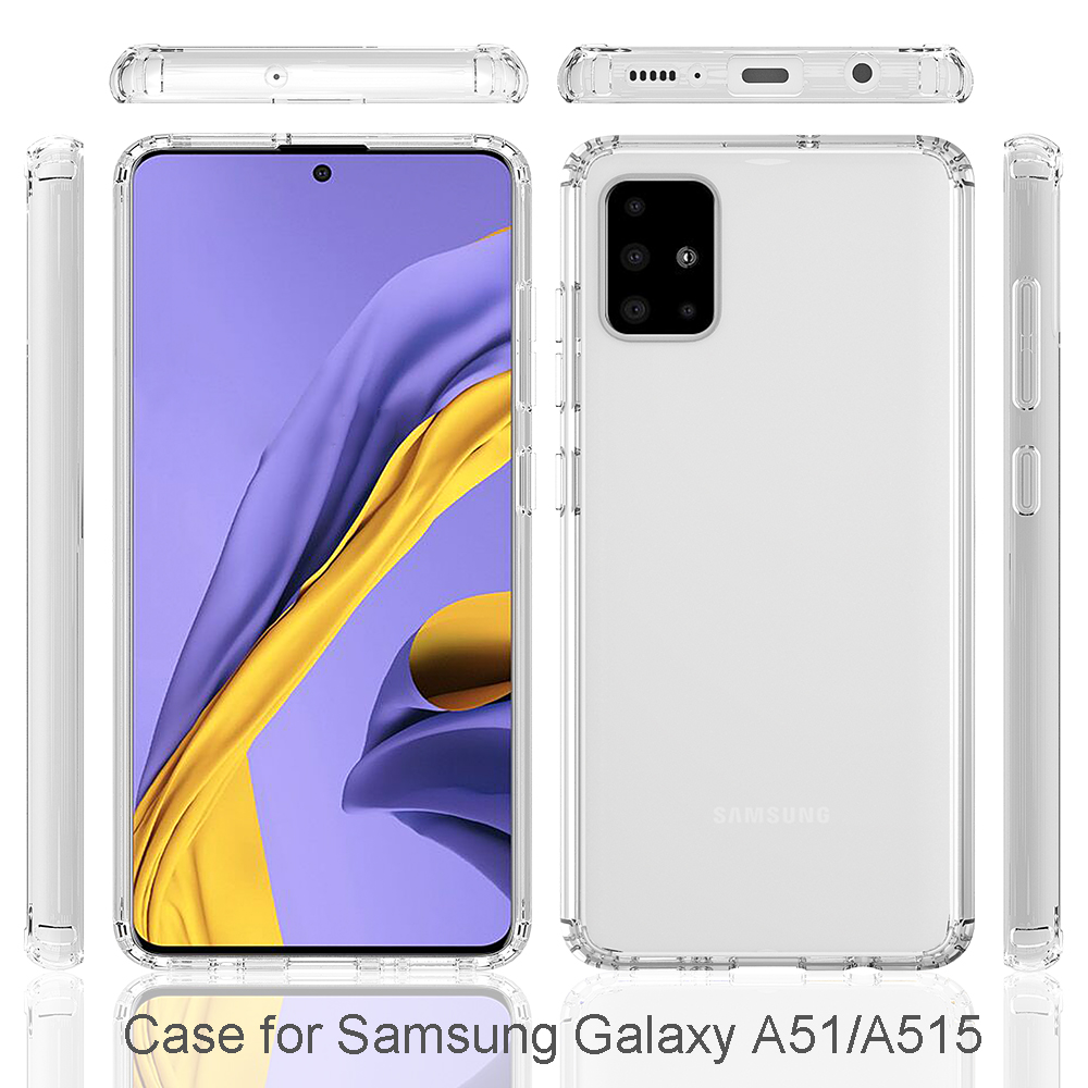 Protectores para celular  para Samsung  A51 Funda de acr�lico y tpu Transparente