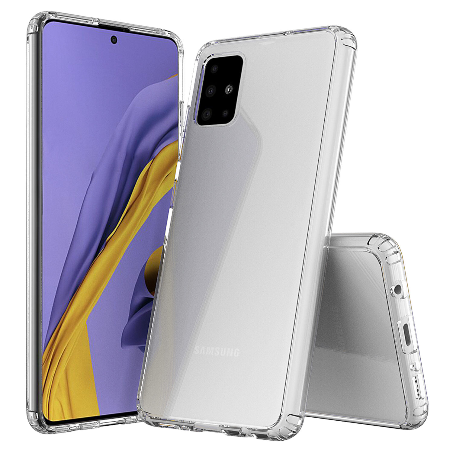 Protectores para celular  para Samsung  A51 Funda de acr�lico y tpu Transparente