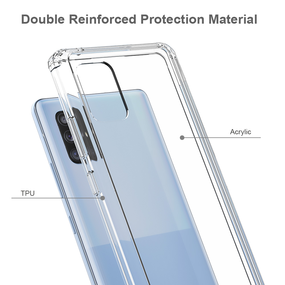 Protectores para celular  para Samsung  A71 Funda de acr�lico y tpu Transparente