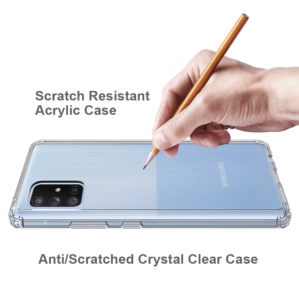 Protectores para celular  para Samsung  A71 Funda de acr�lico y tpu Transparente