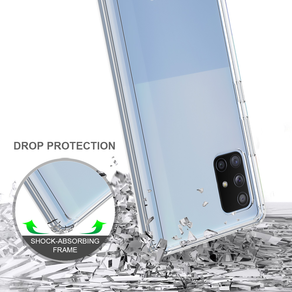Protectores para celular  para Samsung  A71 Funda de acr�lico y tpu Transparente