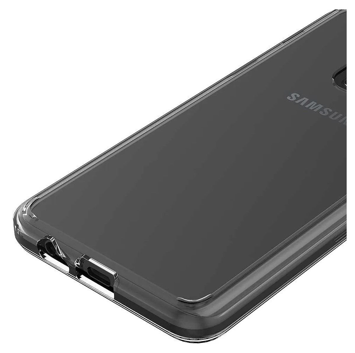 Protectores para celular  para Samsung  A8 Plus 2018 Funda de acr�lico y tpu Transparente