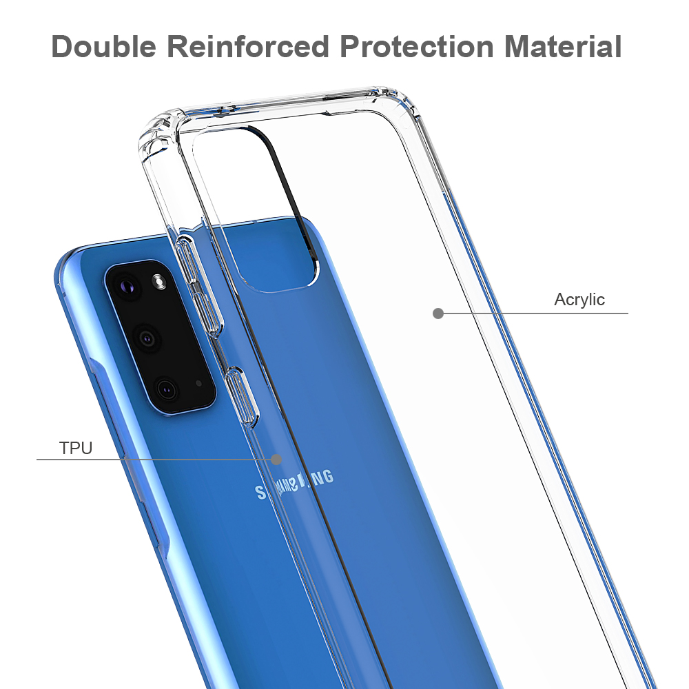 Protectores para celular  para Samsung  S20 Funda de acr�lico y tpu Transparente