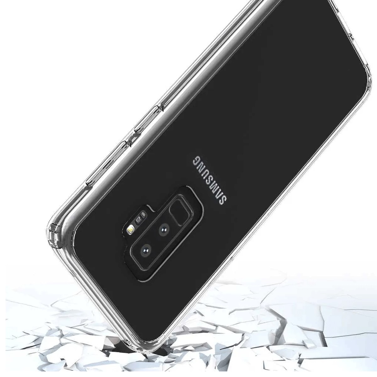 Protectores para celular  para Samsung  S9 Plus Funda de acr�lico y tpu Transparente