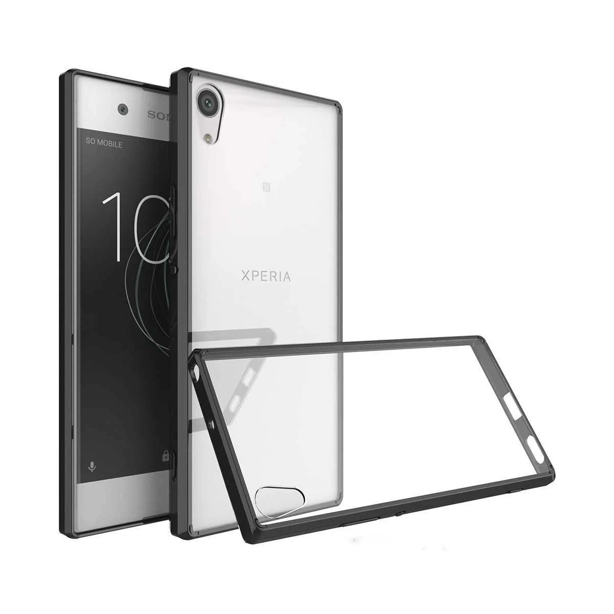 Protectores para celular  para Sony  Xperia Xa1 Ultra Funda de acr�lico y tpu Negro