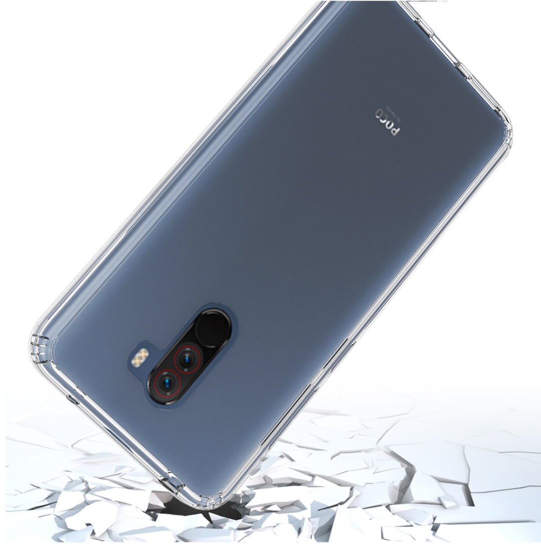 Protectores para celular  para Xiaomi  Pocophone F1 Funda de acr�lico y tpu Transparente