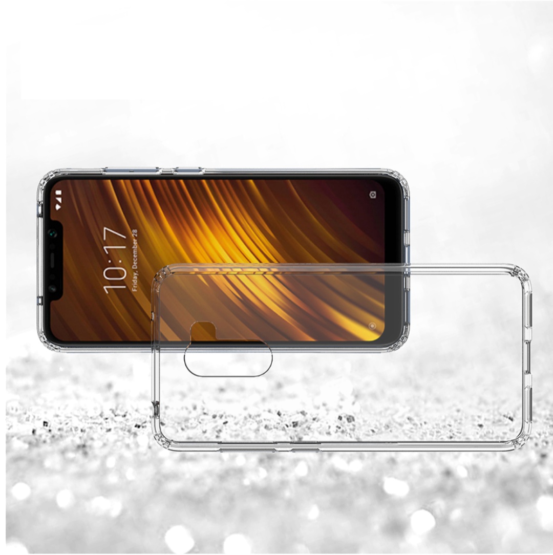 Protectores para celular  para Xiaomi  Pocophone F1 Funda de acr�lico y tpu Transparente