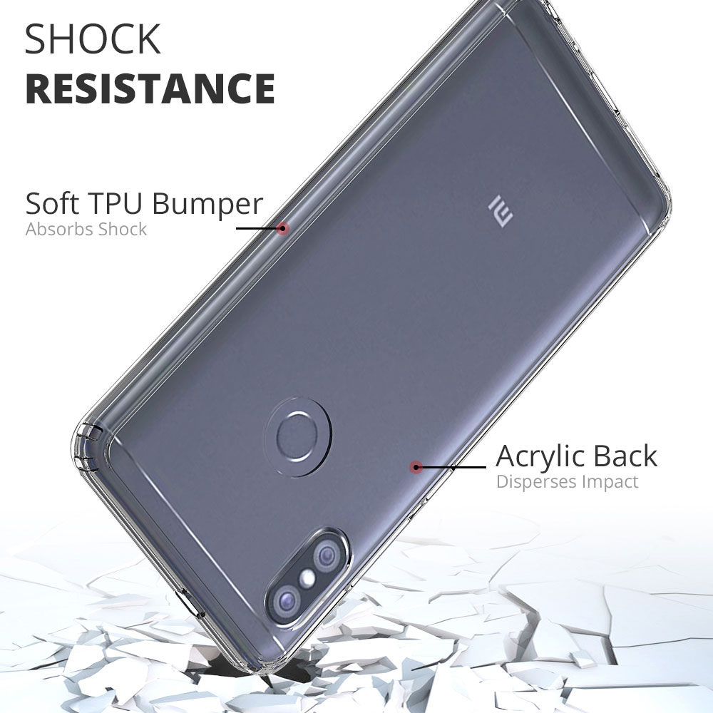 Protectores para celular  para Xiaomi  Redmi Note 5 Pro Funda de acr�lico y tpu Transparente