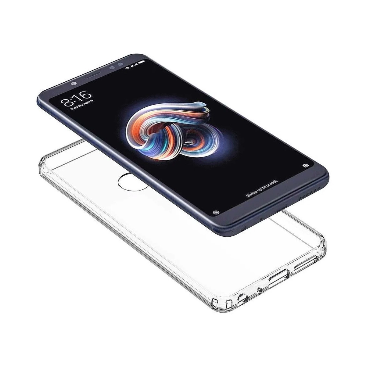 Protectores para celular  para Xiaomi  Redmi Note 5 Pro Funda de acr�lico y tpu Transparente