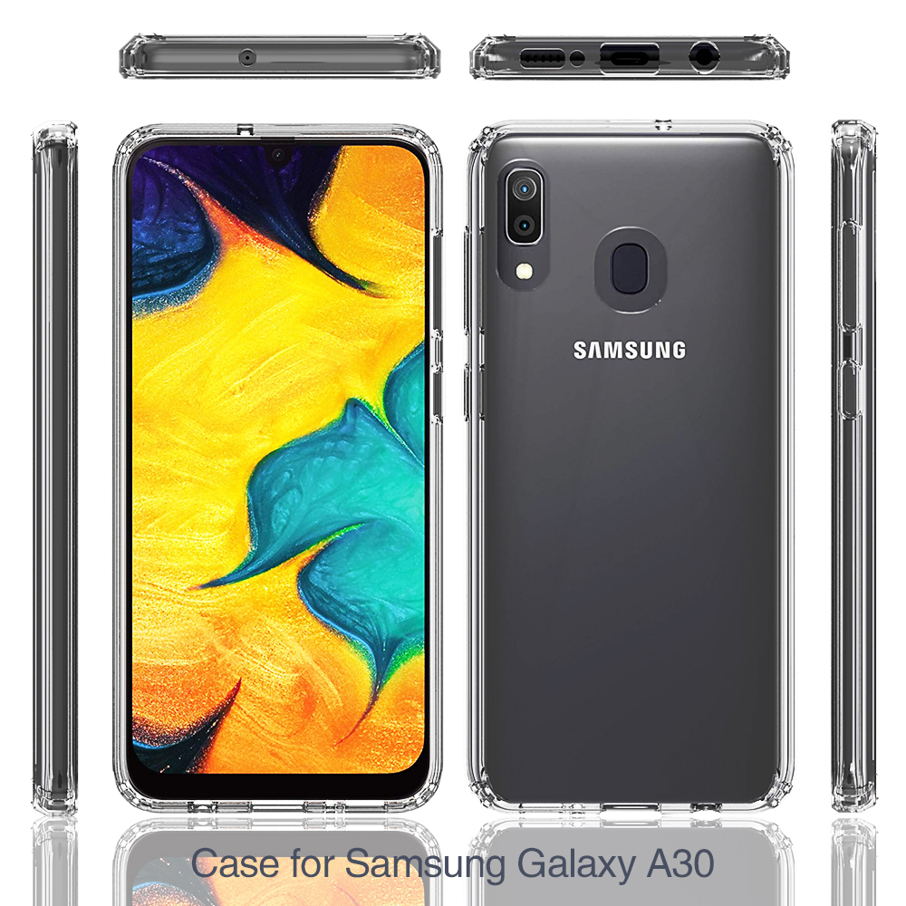 Protectores para celular  para Samsung  A30 Funda de acr�lico y tpu Transparente