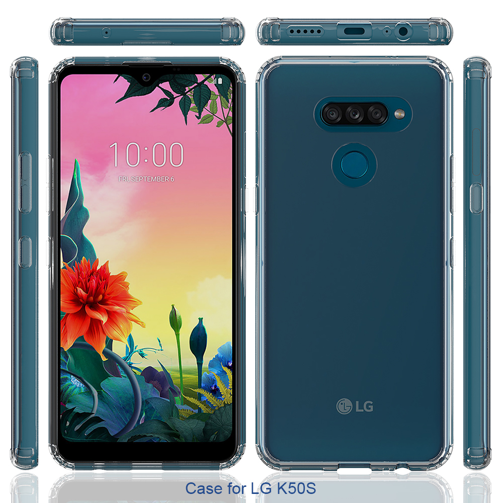 Protectores para celular  para Lg  K50s Funda de acr�lico y tpu Transparente