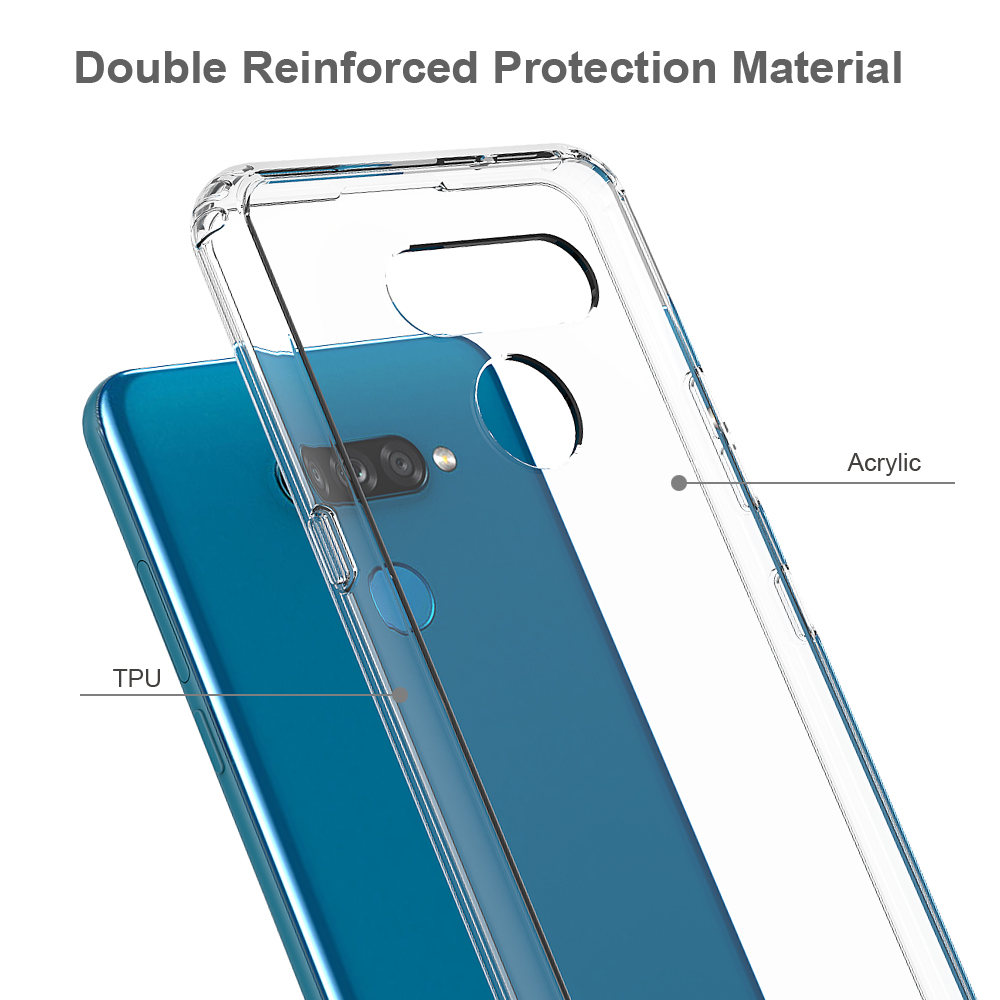 Protectores para celular  para Lg  K50s Funda de acr�lico y tpu Transparente
