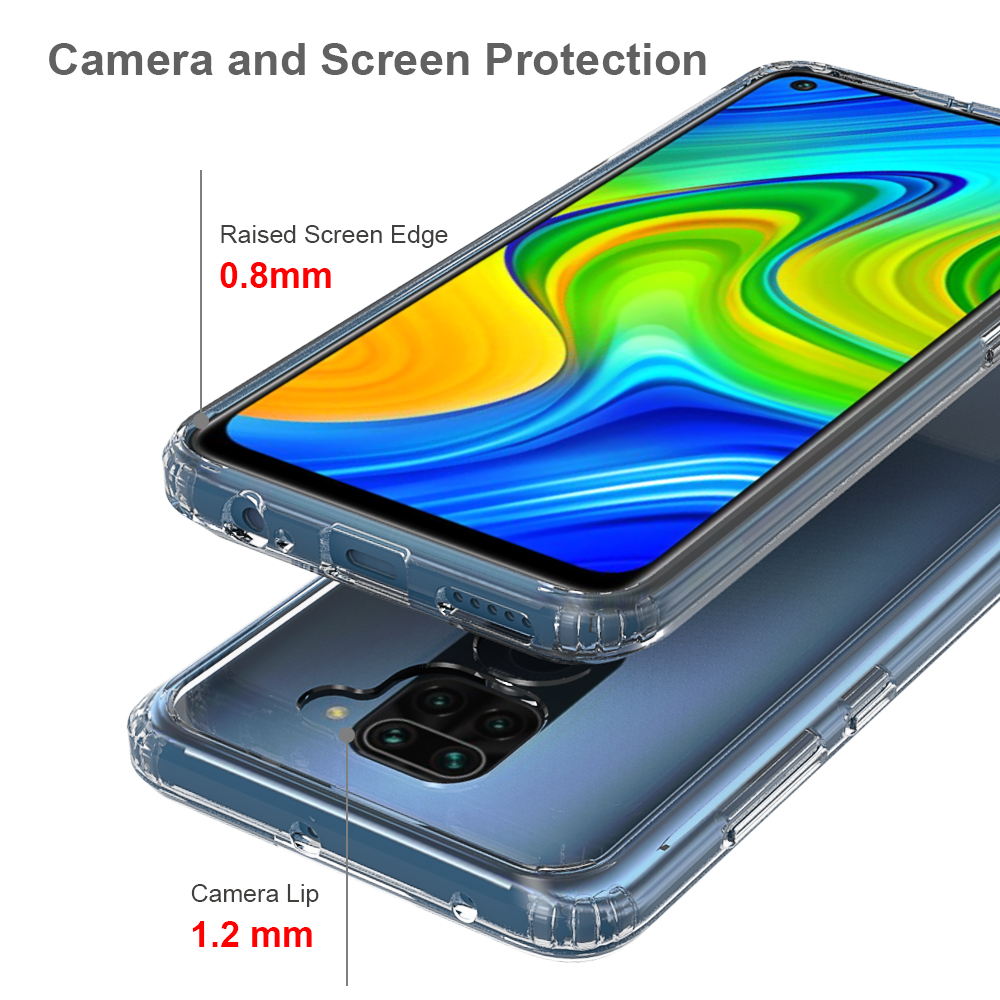 Protectores para celular  para Xiaomi  Redmi Note 9 Funda de acr�lico y tpu Transparente