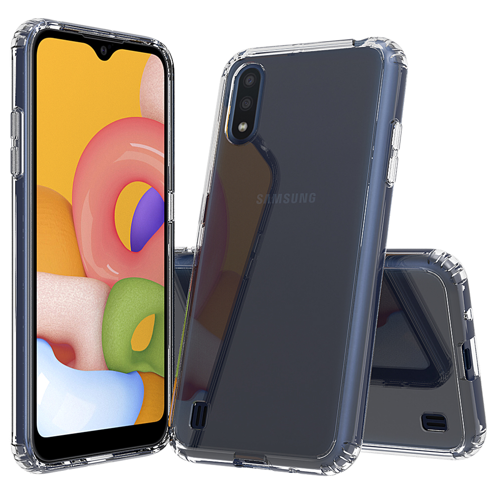 Protectores para celular  para Samsung  A01 Funda de acr�lico y tpu Transparente