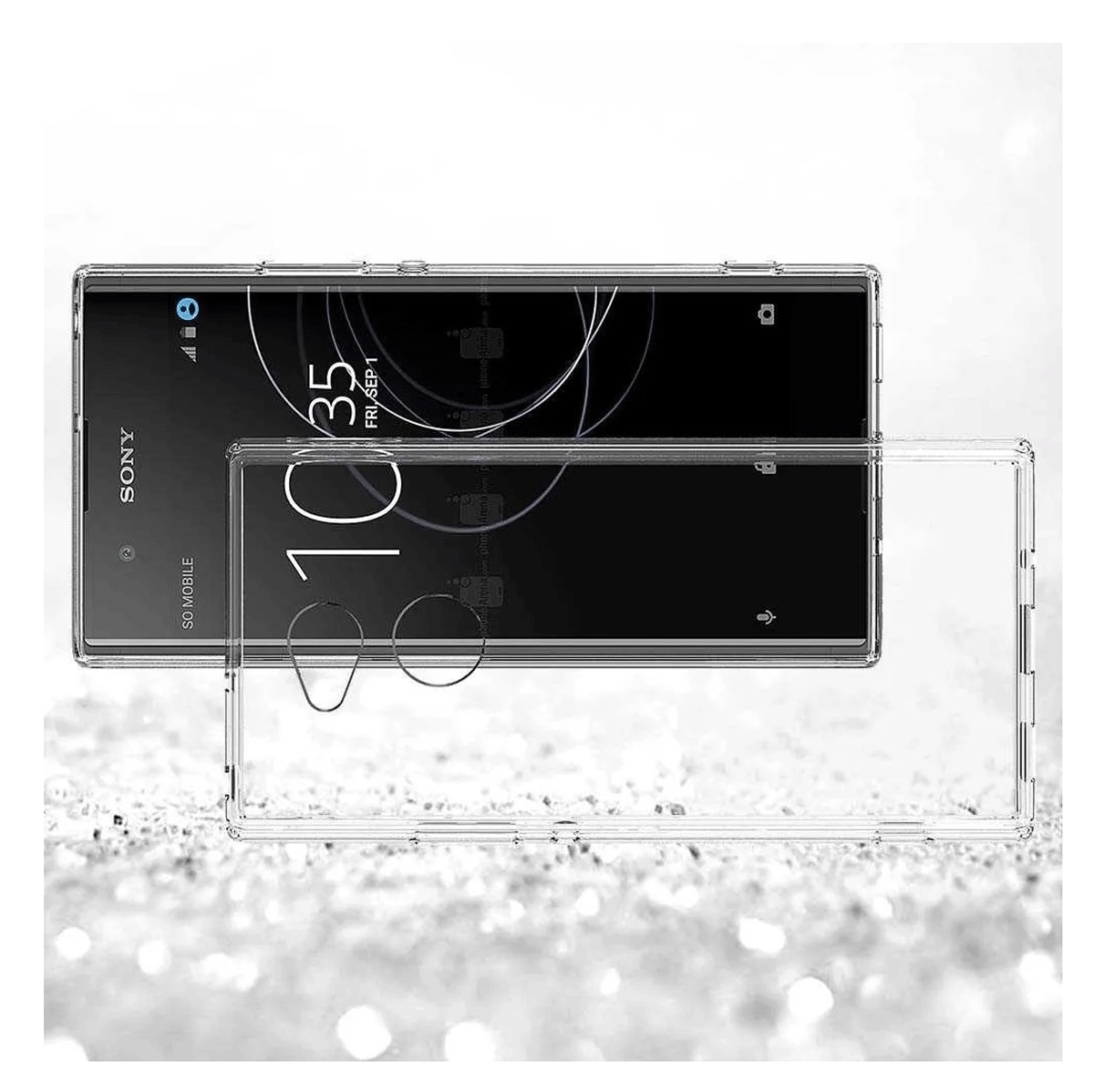 Protectores para celular  para Sony  Xperia Xa2 Ultra Funda de acr�lico y tpu Transparente