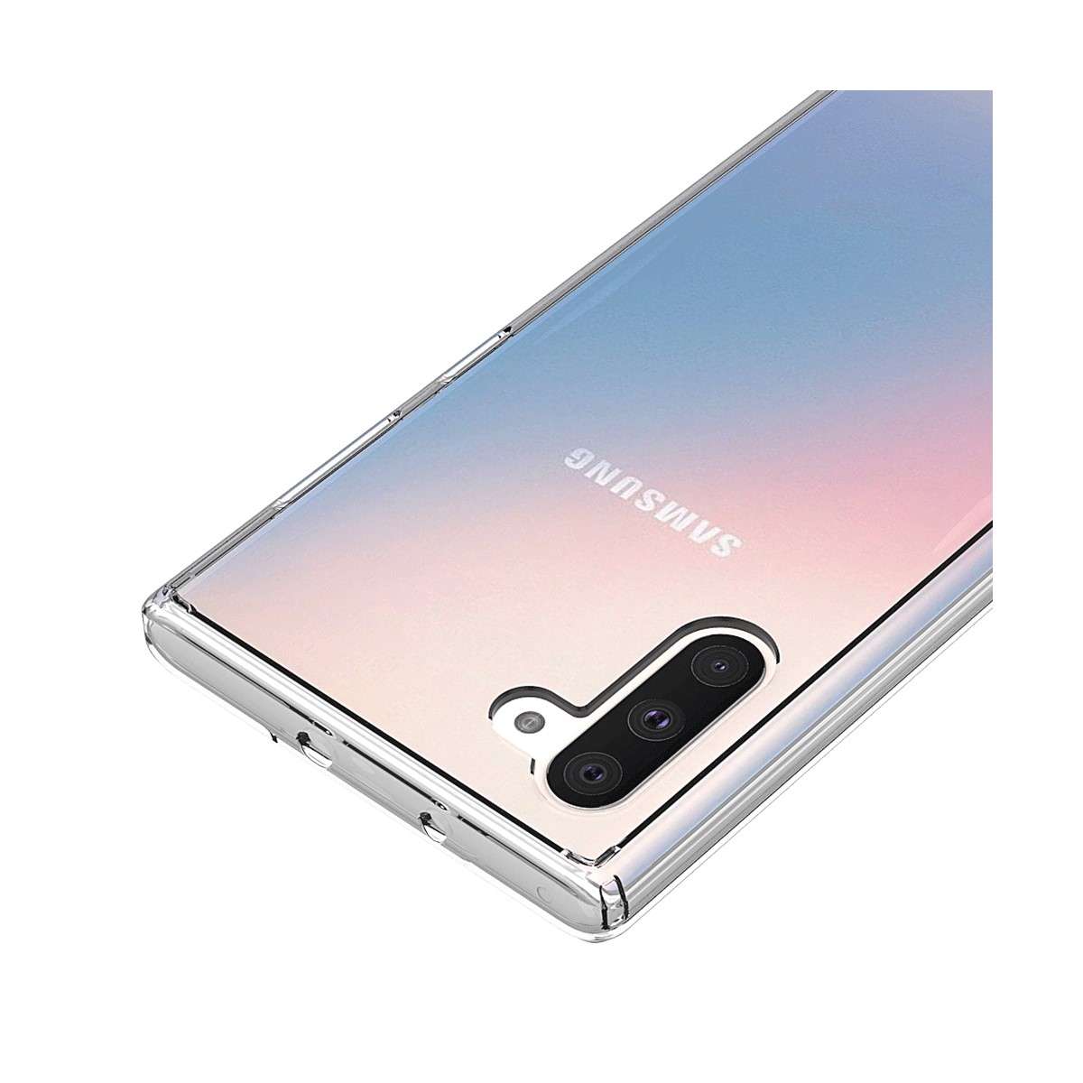 Protectores para celular  para Samsung  Note 10 Funda de acr�lico y tpu Transparente