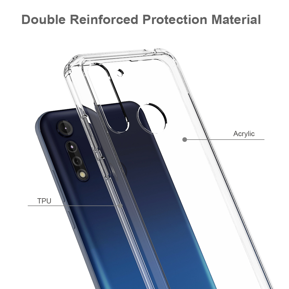 Protectores para celular  para Motorola  Moto G8 Power Lite Funda de acr�lico y tpu Transparente