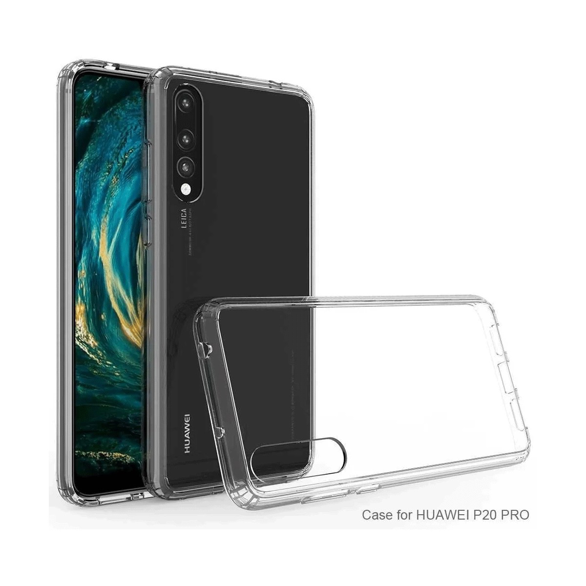 Protectores para celular  para Huawei  P20 Pro Funda de acr�lico y tpu Transparente