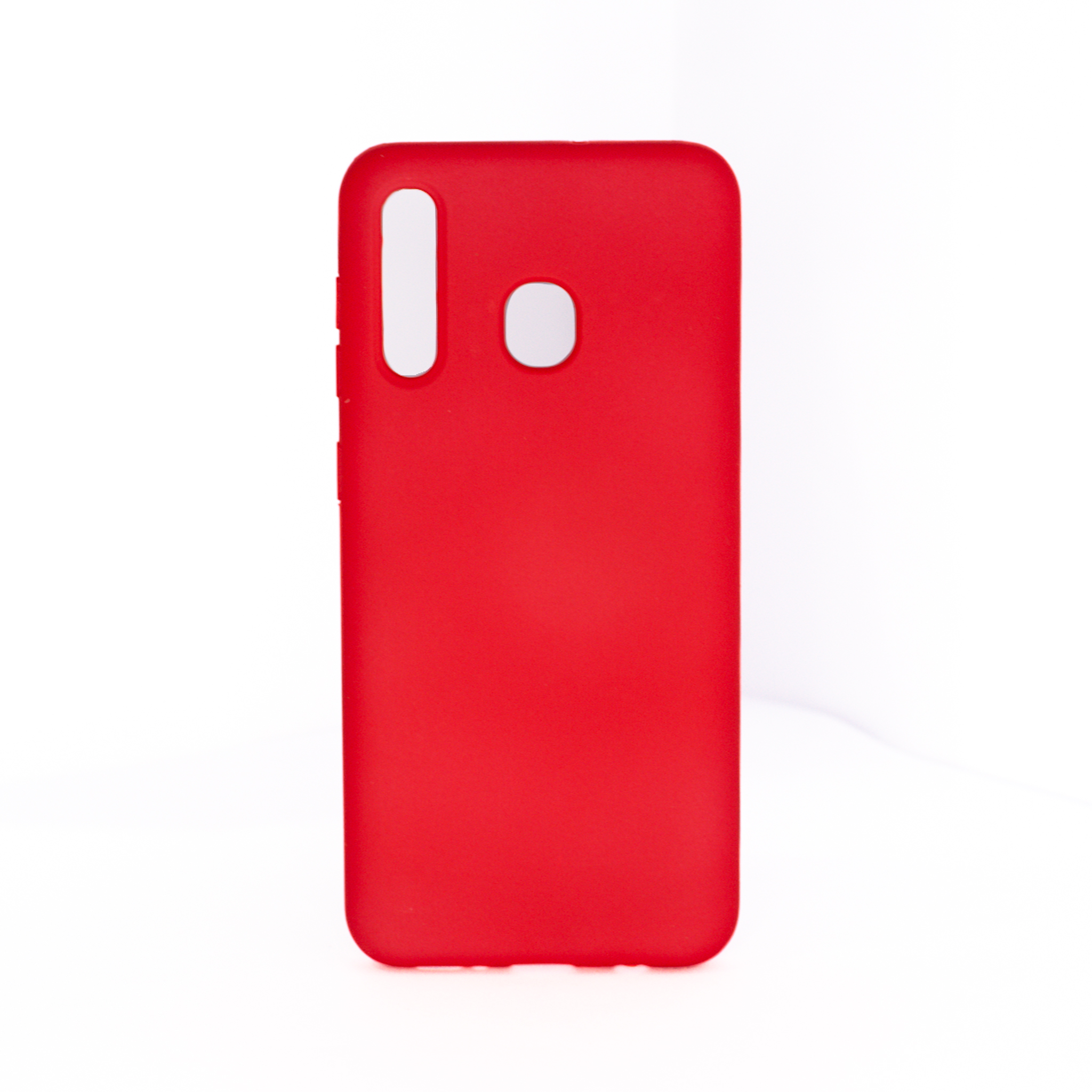 Protectores para celular  para Samsung  A30 Funda de silicona con felpa Rojo