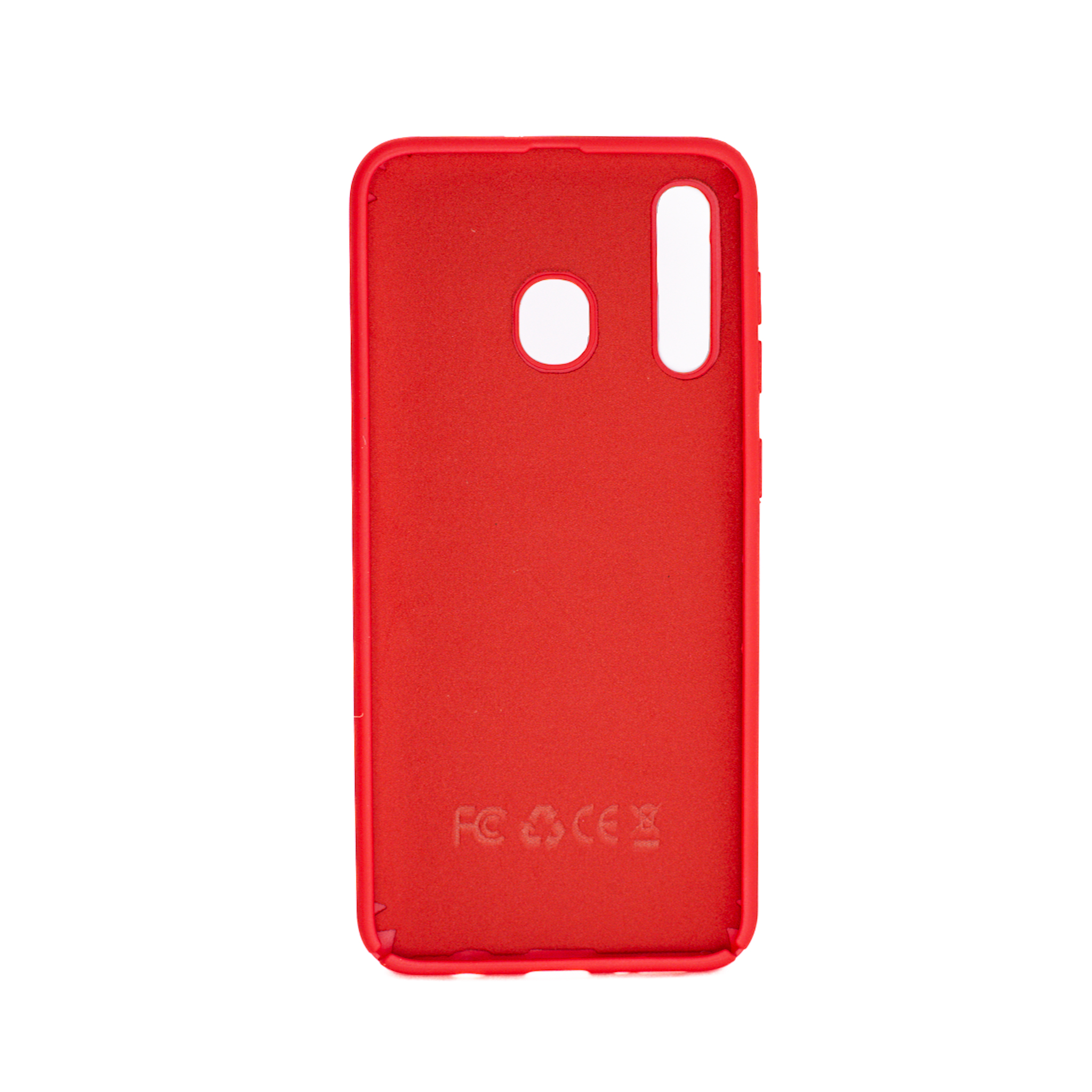 Protectores para celular  para Samsung  A30 Funda de silicona con felpa Rojo