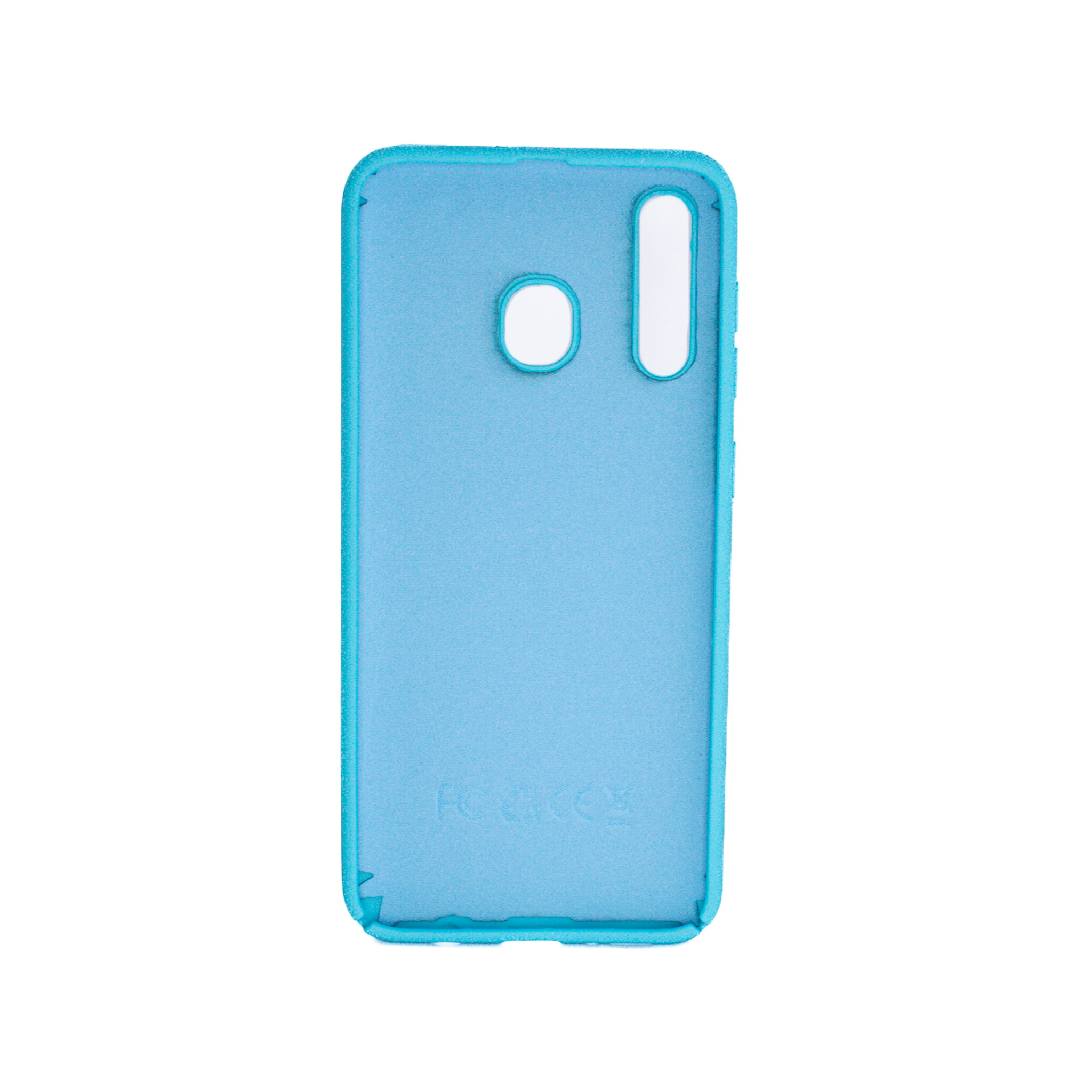 Protectores para celular  para Samsung  A30 Funda de silicona con felpa Celeste