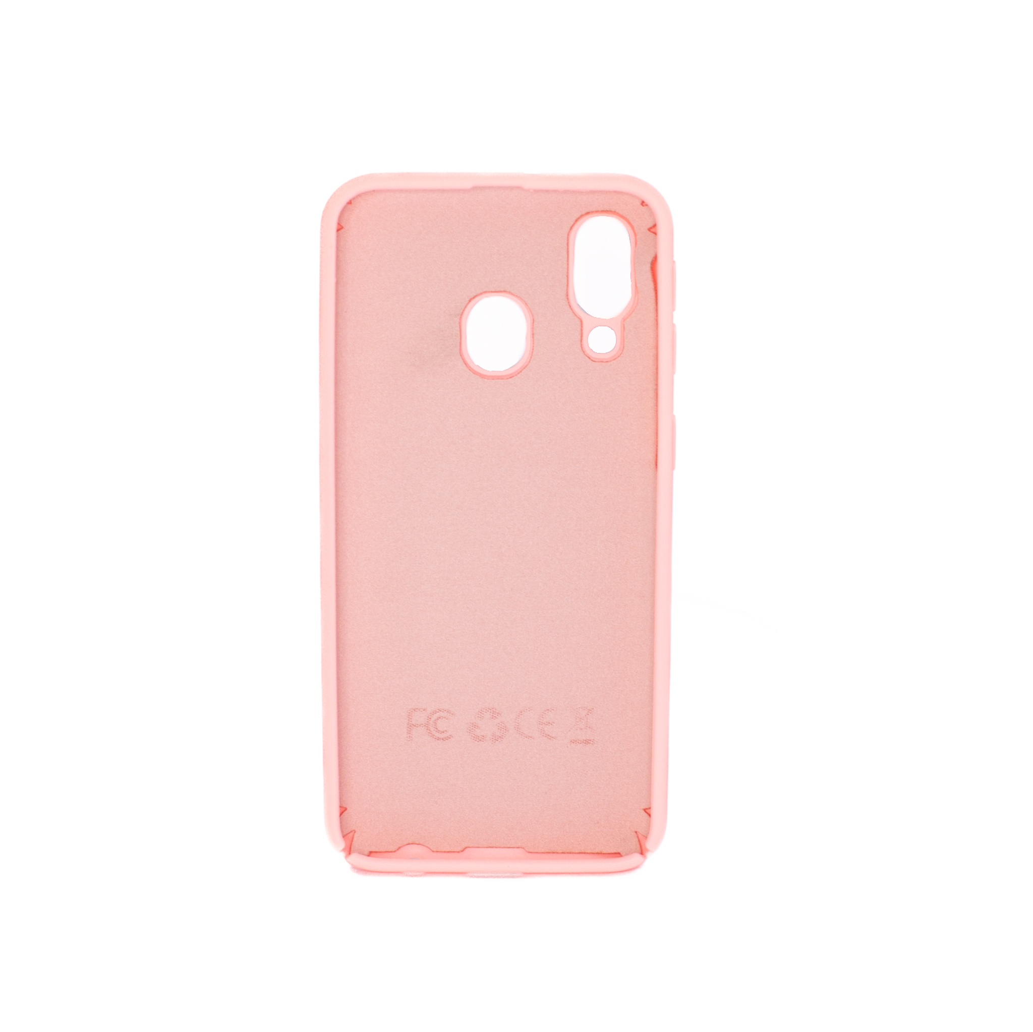 Protectores para celular  para Samsung  A40 Funda de silicona con felpa Rosa