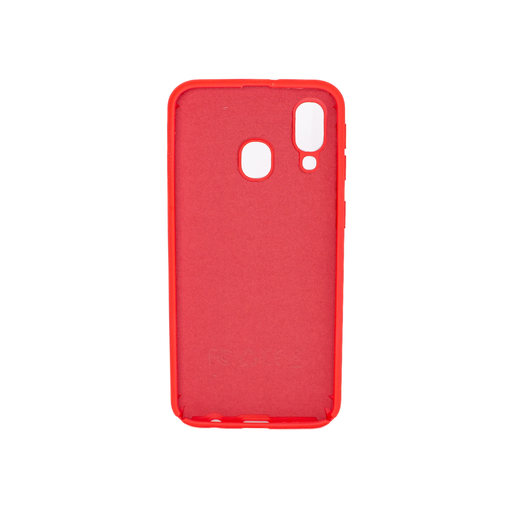 Protectores para celular  para Samsung  A40 Funda de silicona con felpa Rojo