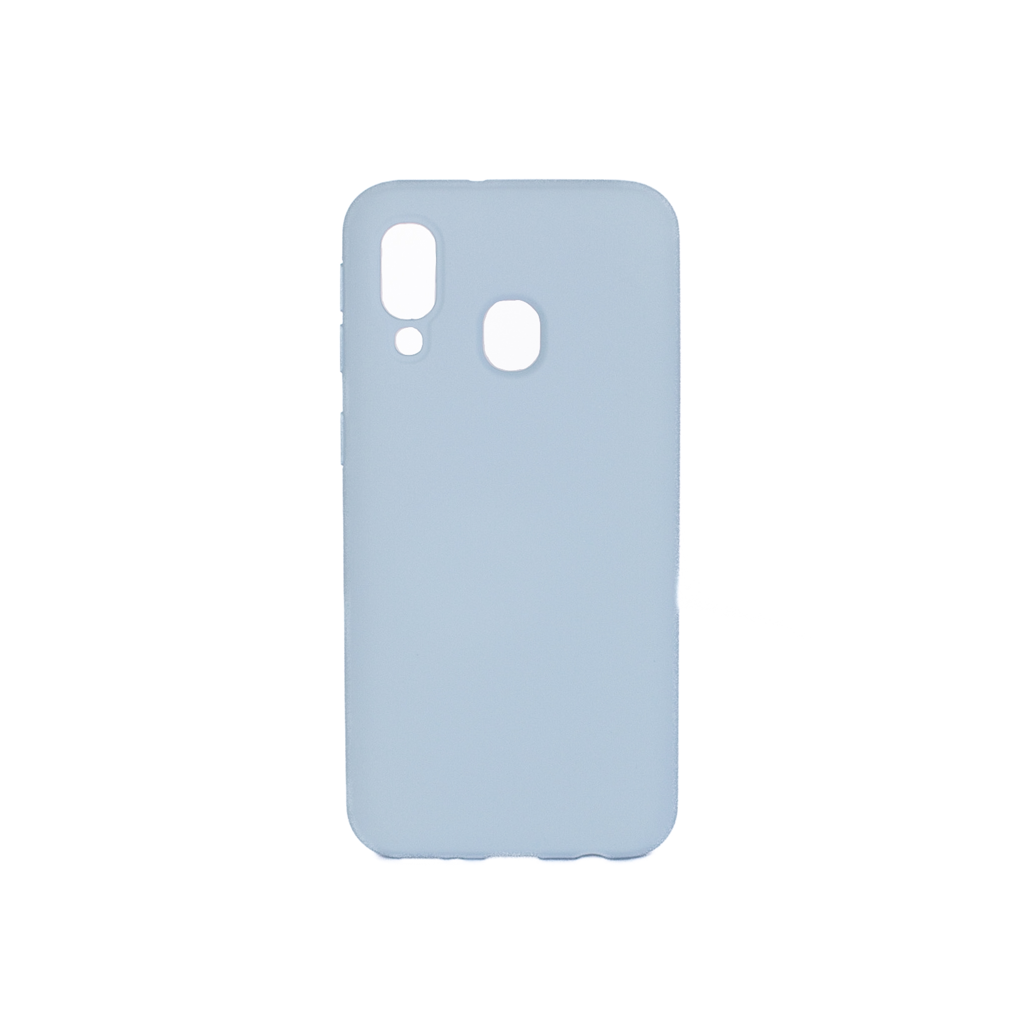 Protectores para celular  para Samsung  A40 Funda de silicona con felpa Celeste