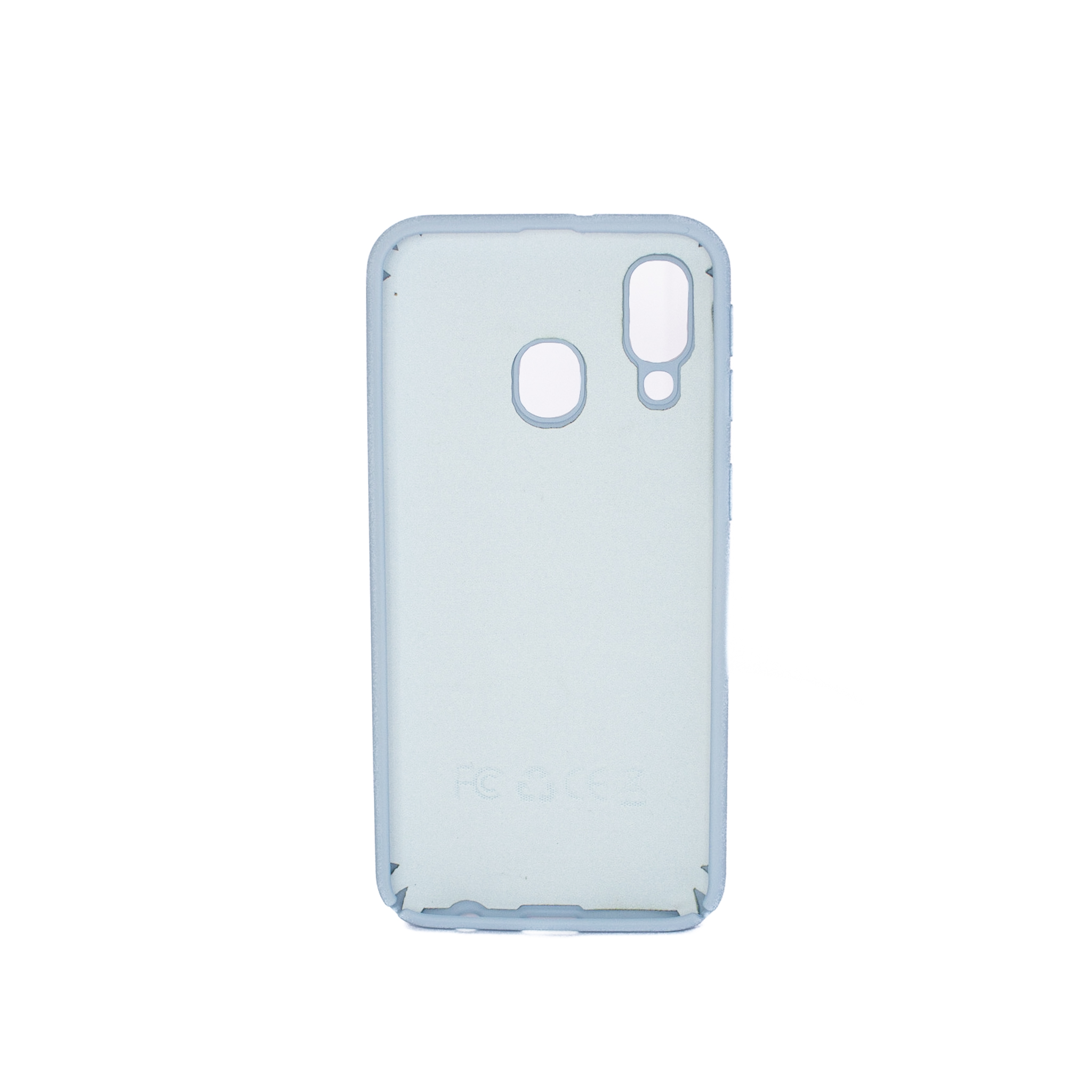 Protectores para celular  para Samsung  A40 Funda de silicona con felpa Celeste