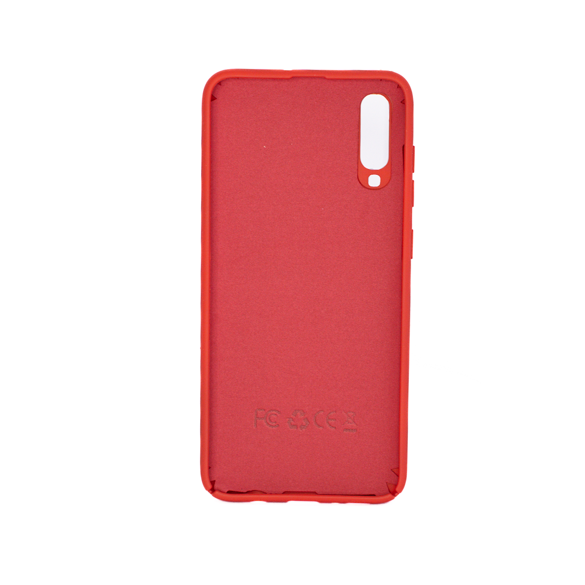 Protectores para celular  para Samsung  A70 Funda de silicona con felpa Rojo