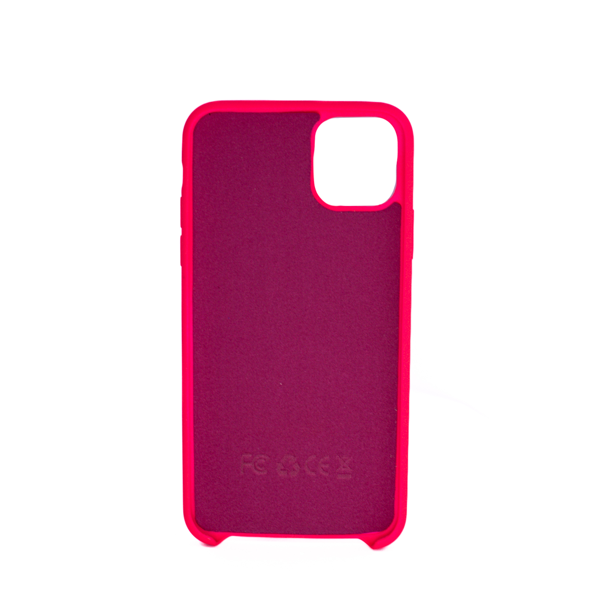 Protectores para celular  para Apple  iPhone 11 Pro Max (6.5) Funda de silicona con felpa Fucsia