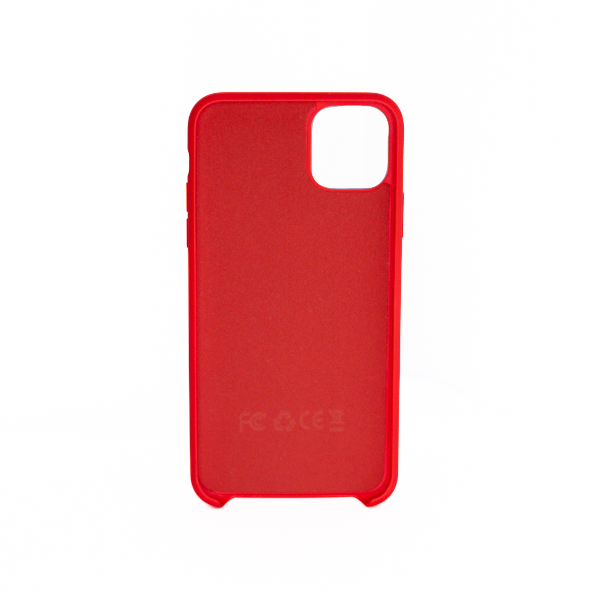Protectores para celular  para Apple  iPhone 11 Pro Max (6.5) Funda de silicona con felpa Rojo
