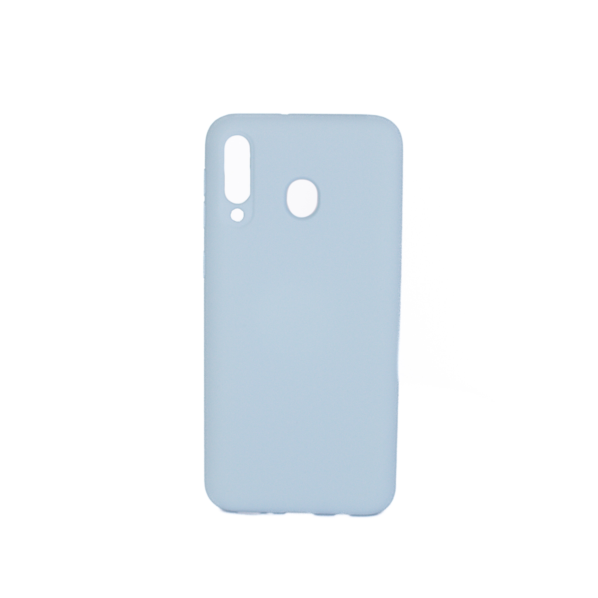 Protectores para celular  para Samsung  M30 Funda de silicona con felpa Celeste