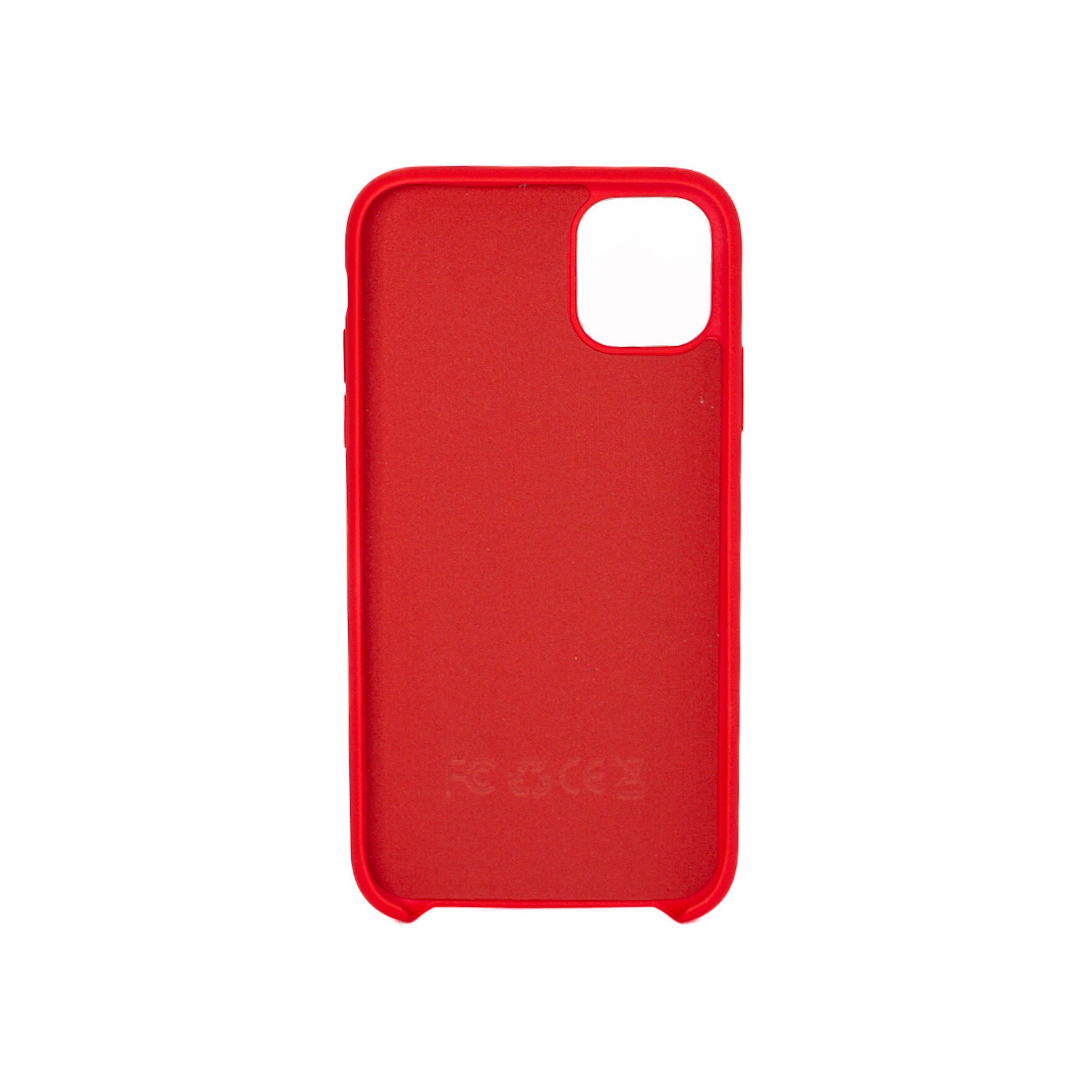 Protectores para celular  para Apple  iPhone 11 (6.1) Funda de silicona con felpa Rojo