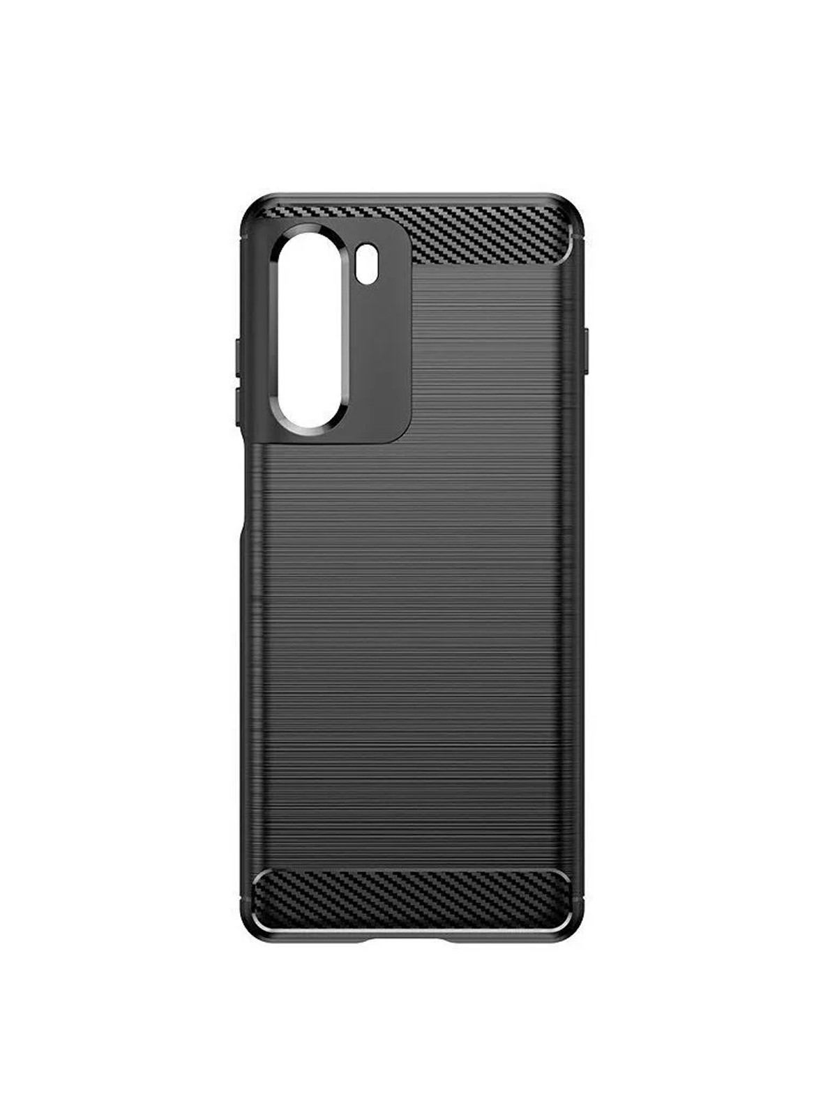 Protectores para celular  para Motorola  Moto G200 5G Funda de tpu fibra de carbono Negro