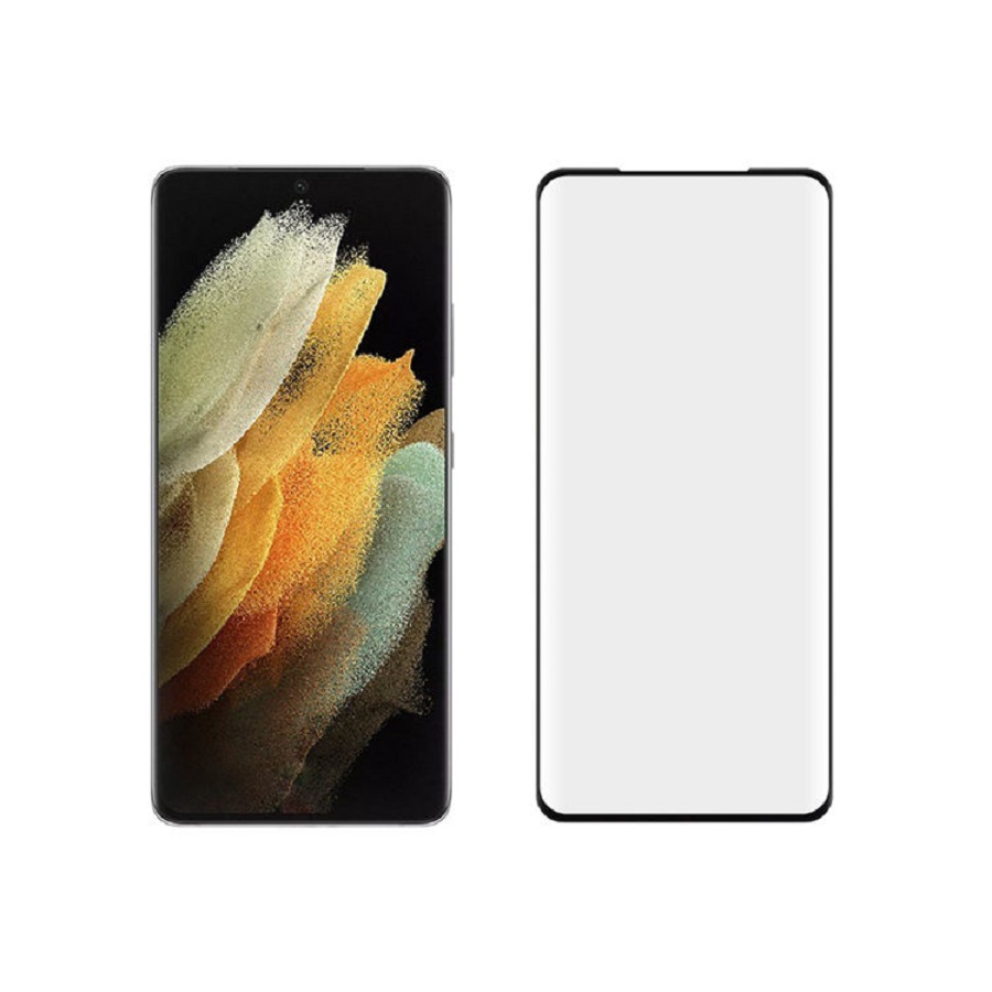 Protectores para celular  para Samsung  S21 Ultra 5G Templado pantalla curvo 5D Negro