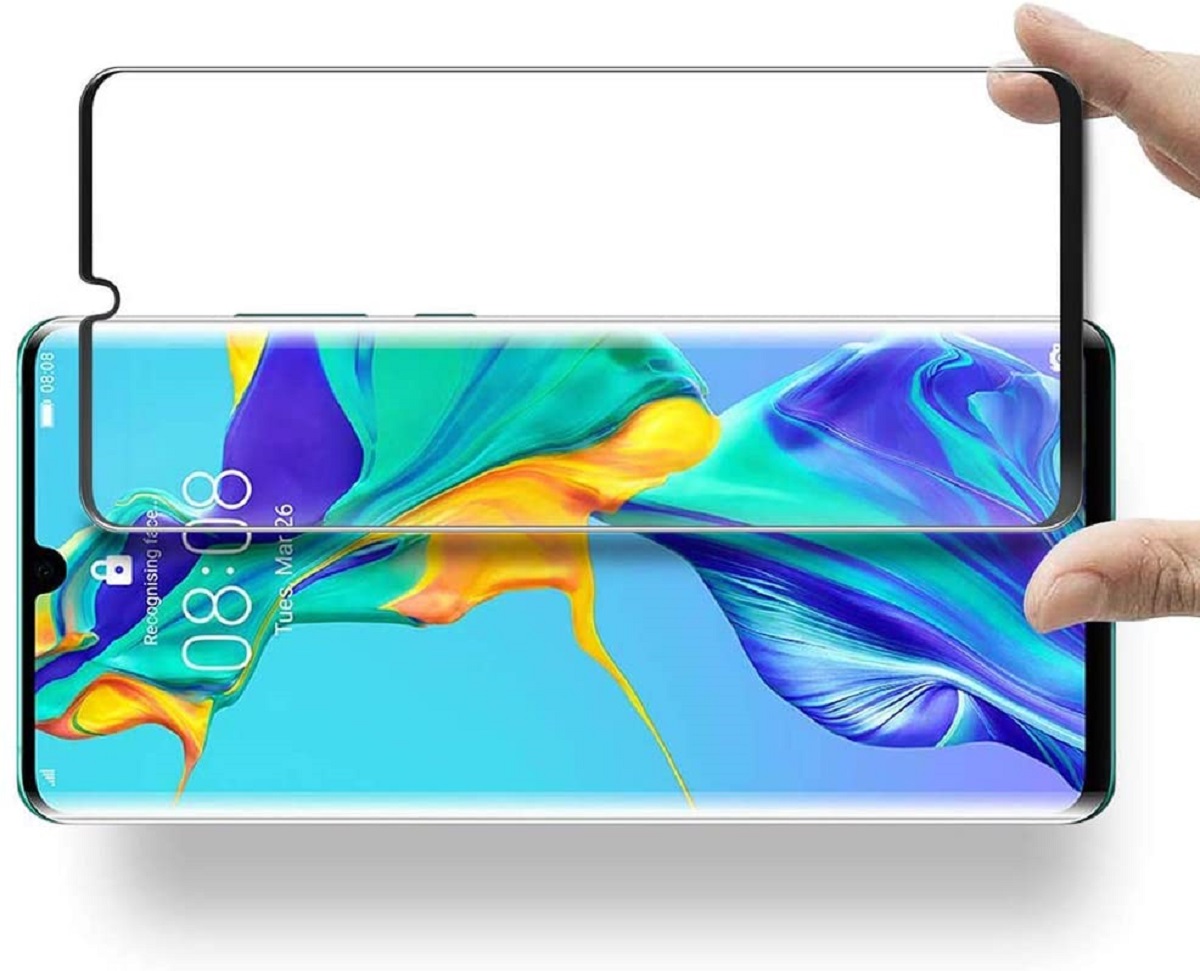 Protectores para celular  para Huawei  P30 Pro Templado pantalla curvo 5D Negro