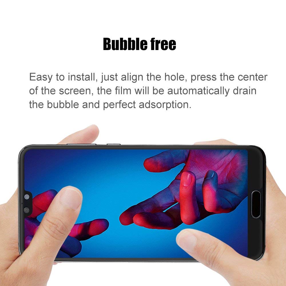 Protectores para celular  para Huawei  P20 Templado pantalla full cover Negro
