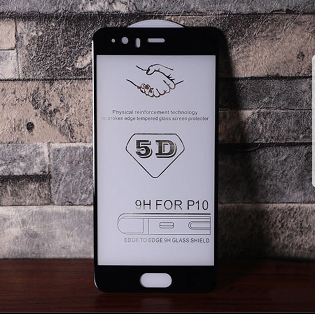 Protectores para celular  para Huawei  P10 Templado pantalla full cover Negro