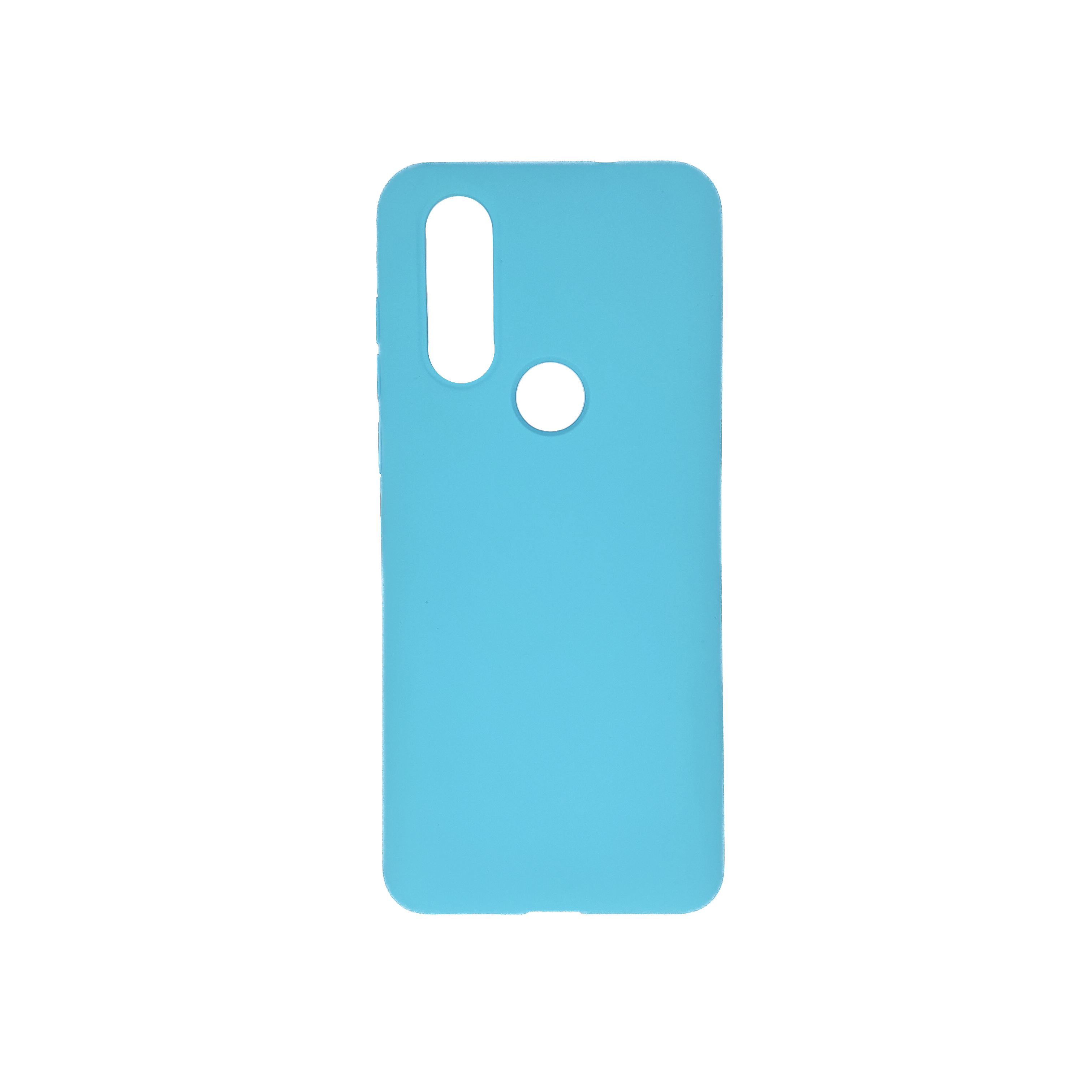 Protectores para celular  para Motorola  One Vision Funda de silicona con felpa Celeste