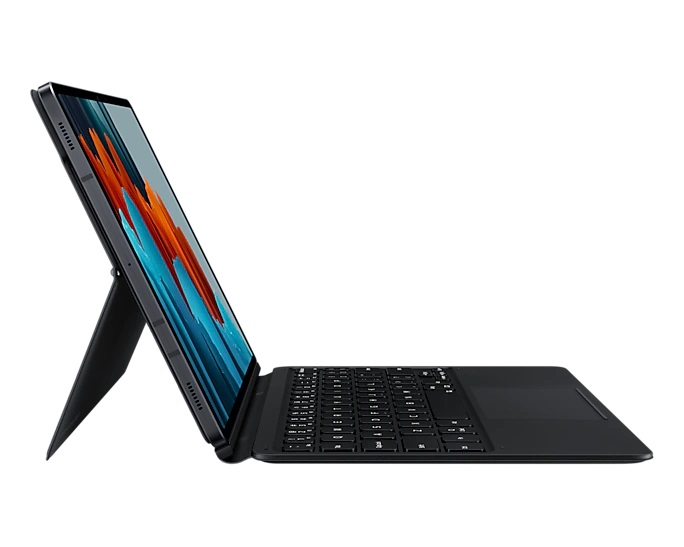 Protectores para Tablet  para Samsung  Galaxy Tab S7 (Sm-T870) Funda Teclado Keyboard Book Cover EF-DT870BBSGES Negro
