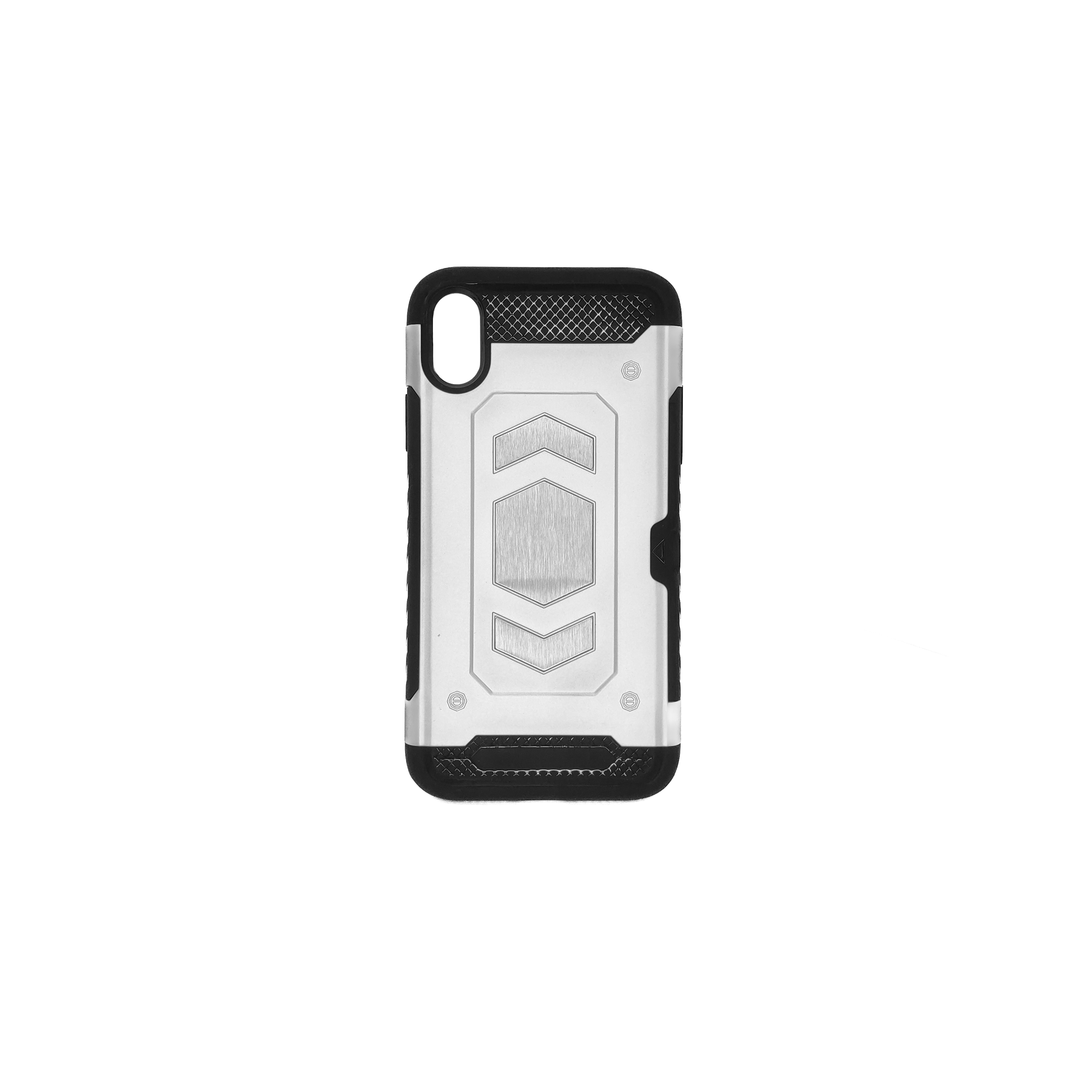 Protectores para celular  para Apple  iPhone Xr 6.1 Funda reforzada con porta tarjeta Plateado